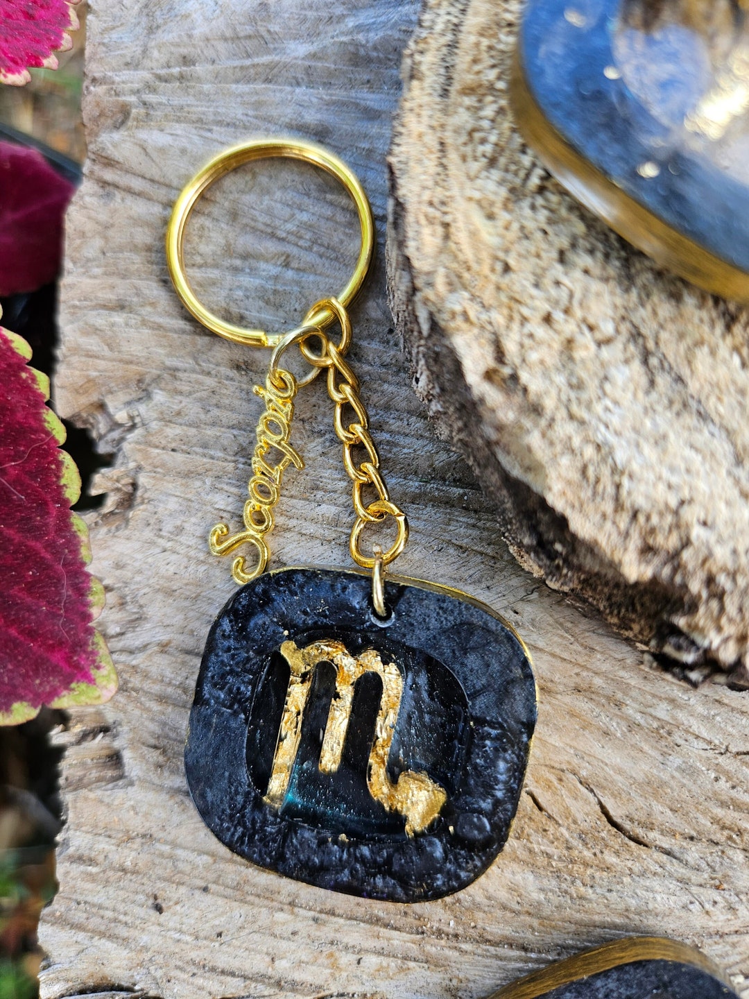 Zodiac Sign Keychain - Etsy