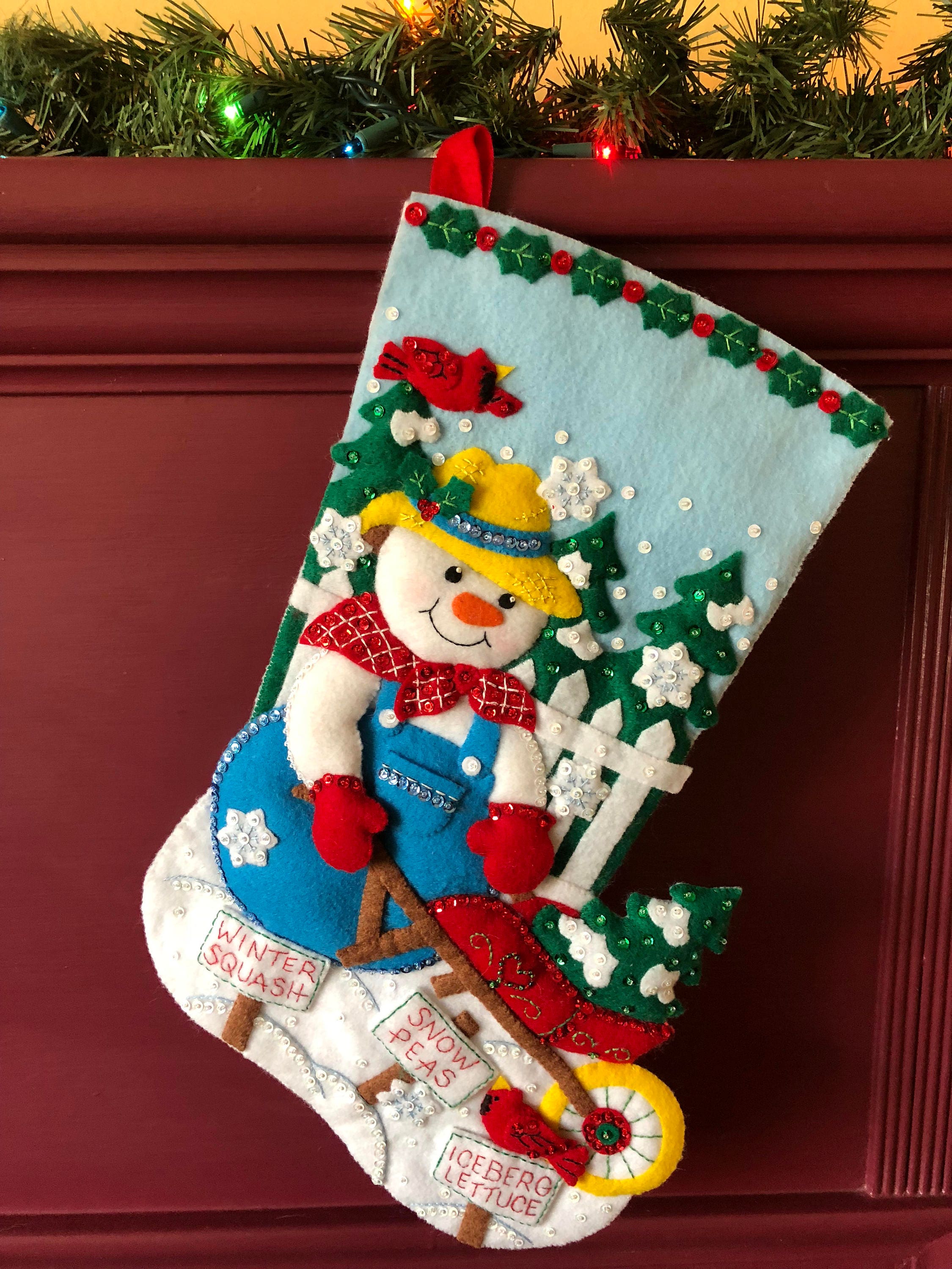 Bucilla Christmas Stocking Finished Christmas Stockings Etsy