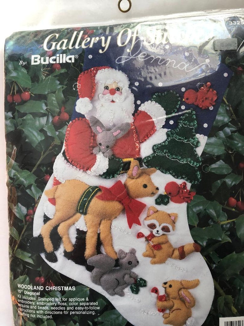 Bucilla Mini 15" Vintage Kit "Woodland Christmas" #33252 bild 2