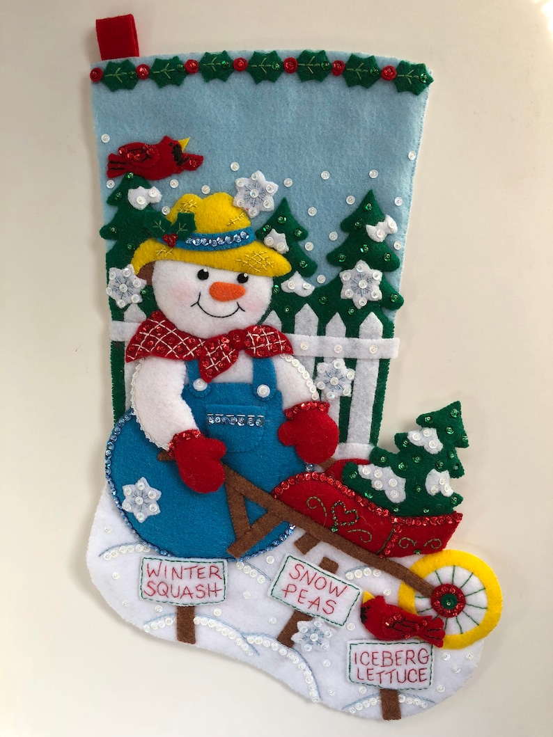 Bucilla Christmas Stocking Finished Christmas Stockings Etsy