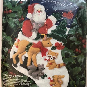 Bucilla Mini 15" Vintage Kit "Woodland Christmas" #33252 bild 1