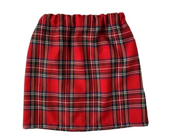 Girls Royal Stewart Tartan Skirt Scotland Scottish