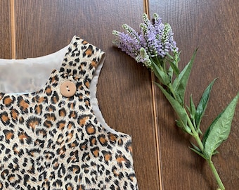 Girls Leopard Animal Print Dress Baby Toddler Child