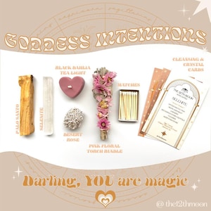 GÖTTIN INTENTION KIT | Selbstpflege Ritual Kit | Geschenk | Manifestation | Absichten