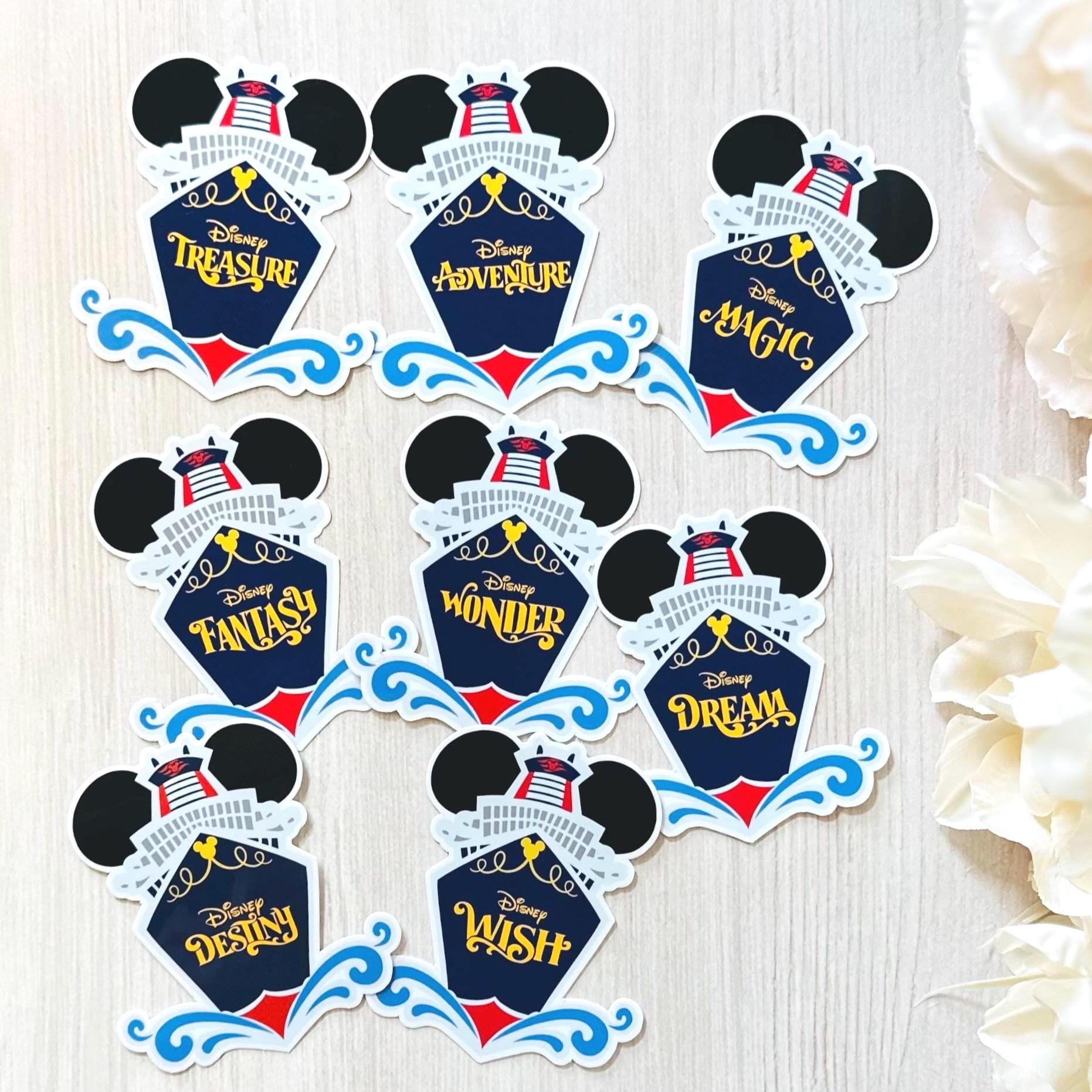 Disney Cruise Ship Die-Cut Stickers