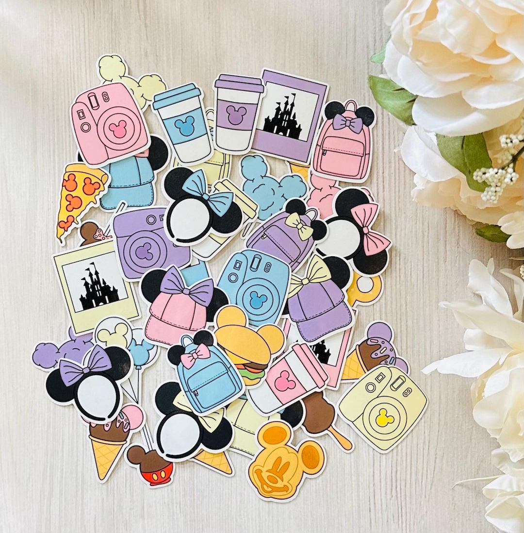 40 Assorted Disney Colorful Sticker Bundle - Etsy