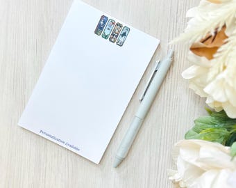 Bloc de notas personalizado de la Mansión Embrujada de 10 x 15 cm o 13 x 18 cm (bolígrafo adicional disponible)