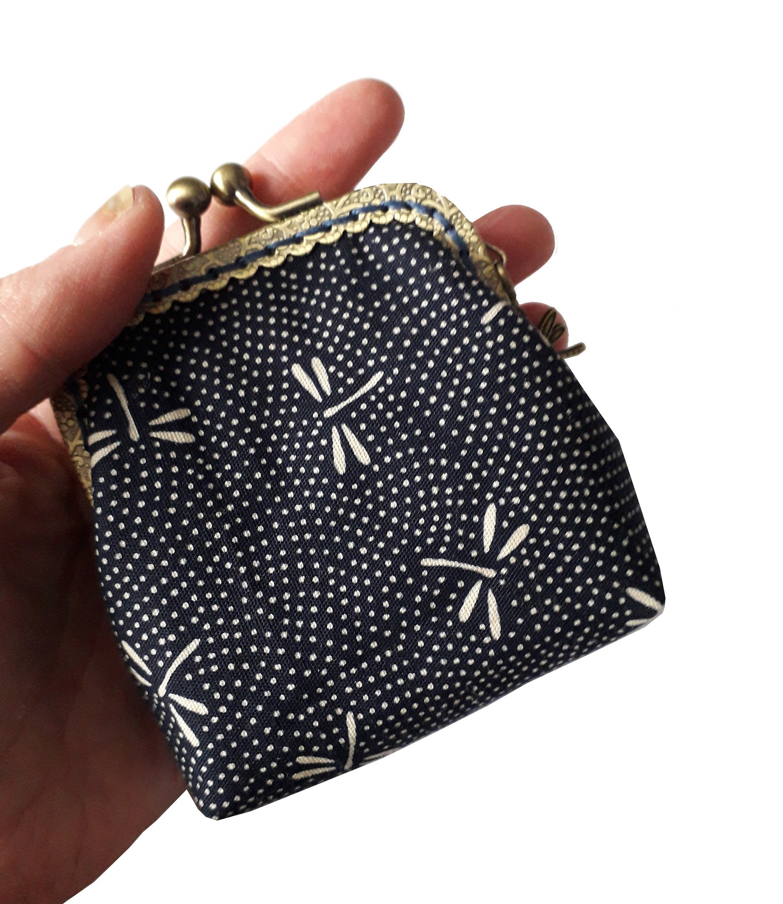 Japanese fabric coin holder vintage wallet Japanese fabric Etsy