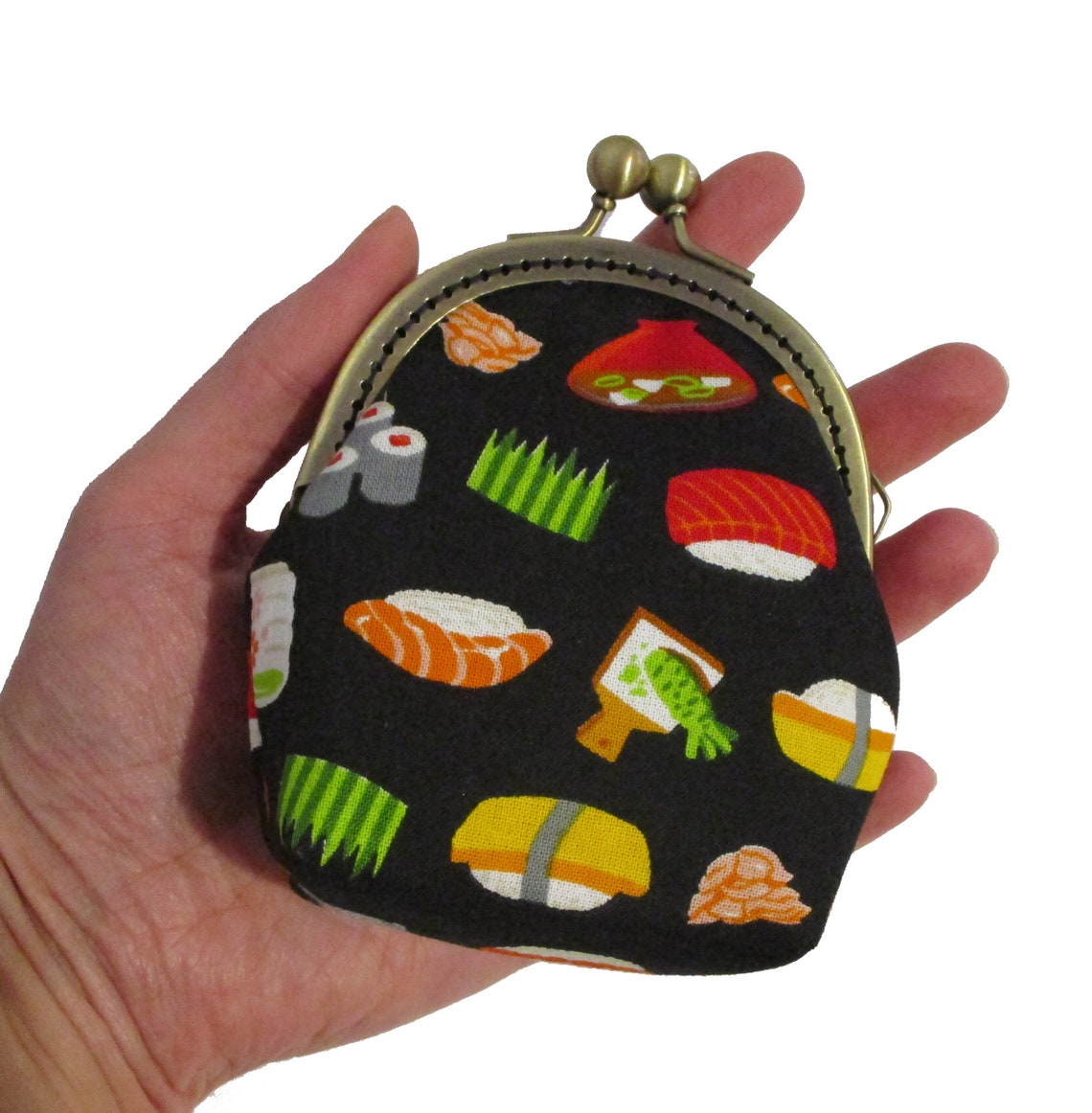 Japanese fabric coin holder vintage wallet Japanese fabric Etsy