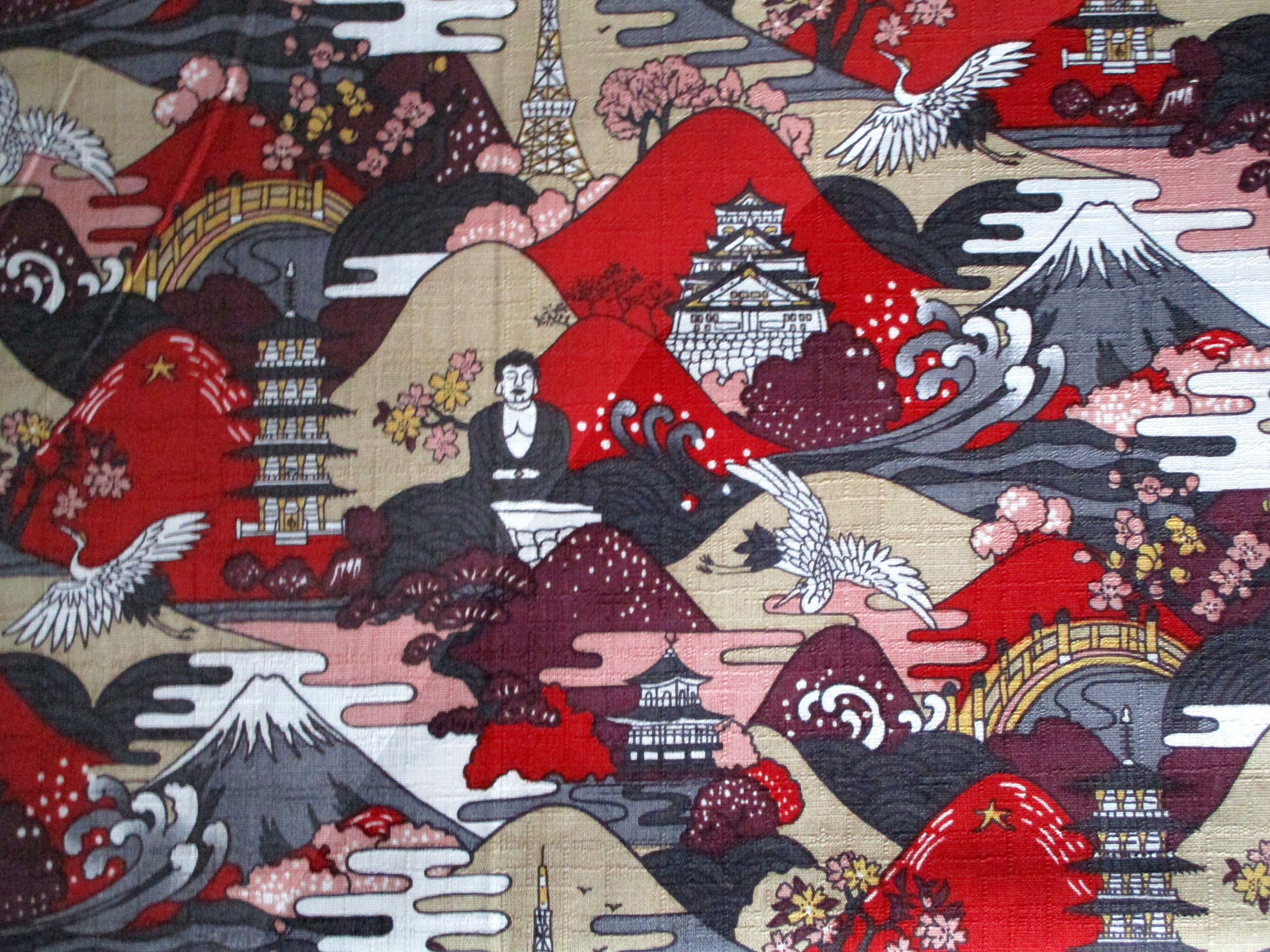 Japanese fabric Japanese pattern fabric Japanese fabrics Etsy