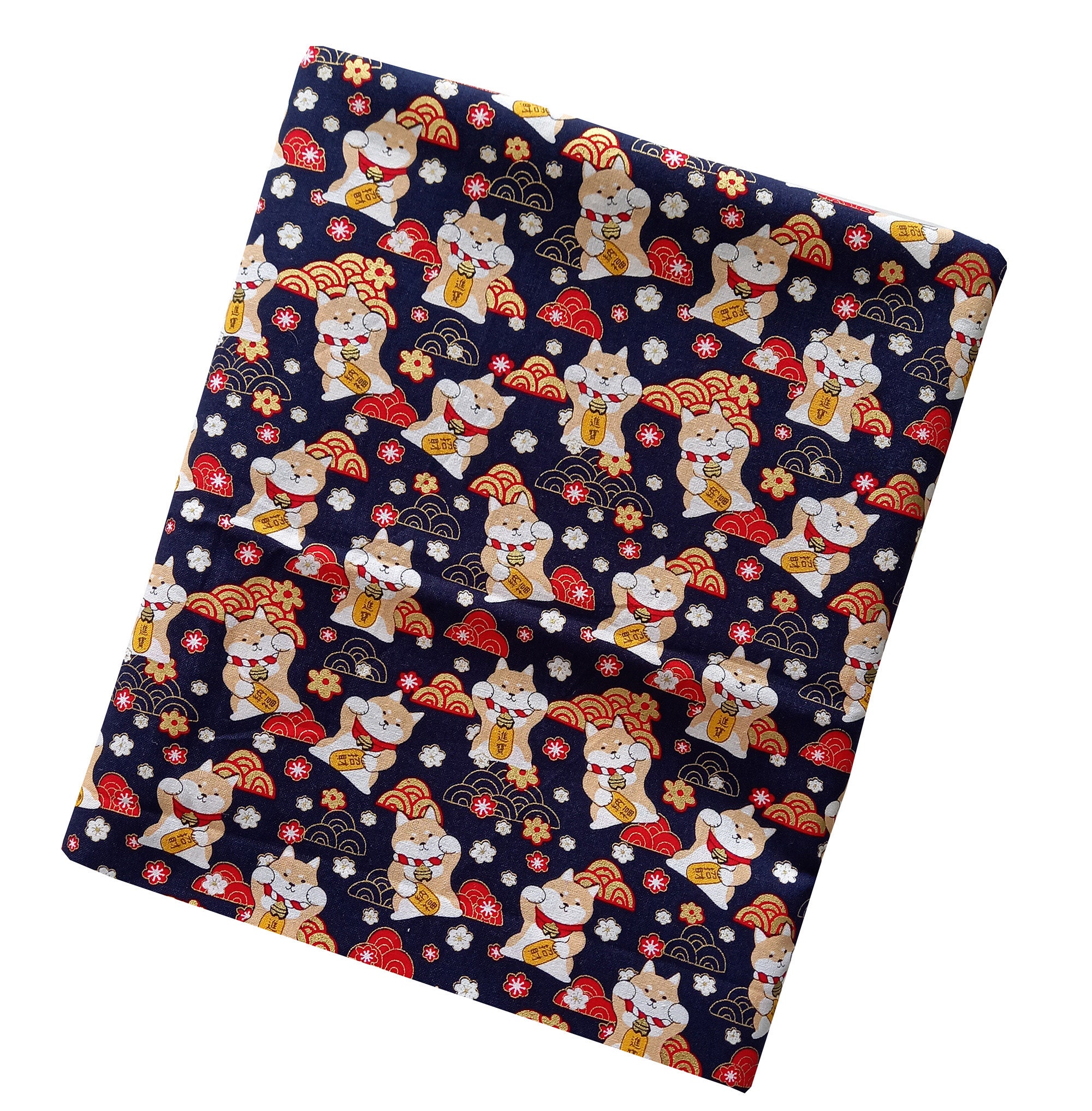 Japanese Fabric Cotton Fabric Japanese Fabric Dog Fabric Etsy