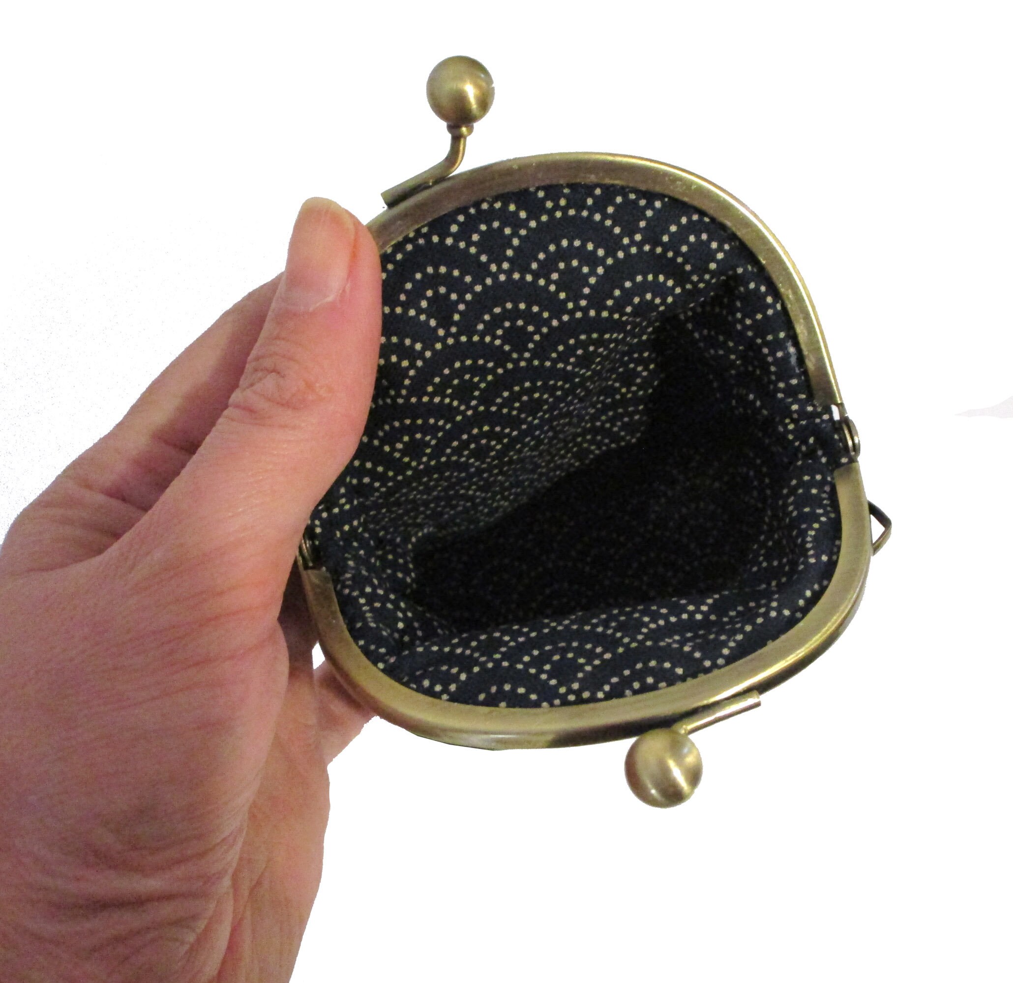 Japanese fabric coin holder vintage wallet Japanese fabric Etsy