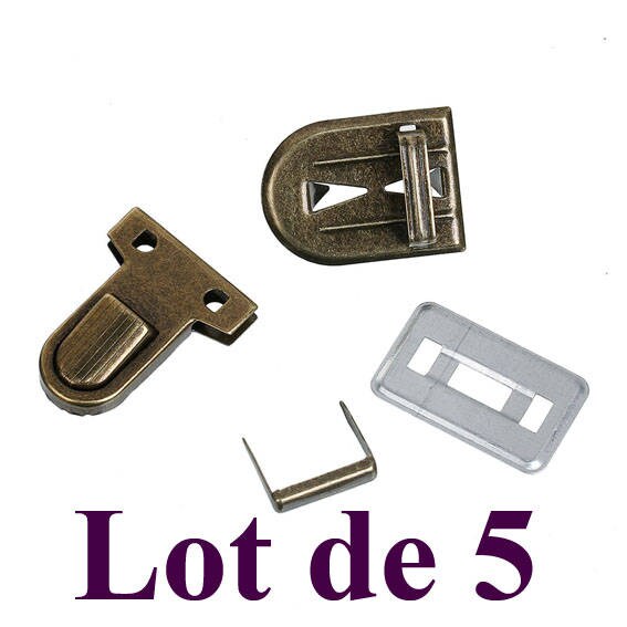 Set of 5 clasps attach satchel, bags, clasp for leather, clasp tuck, …