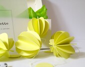 Guirlande papier, guirlande verte, guirlande verte, guirlande déco, guirlande enfant, cadeau, naissance