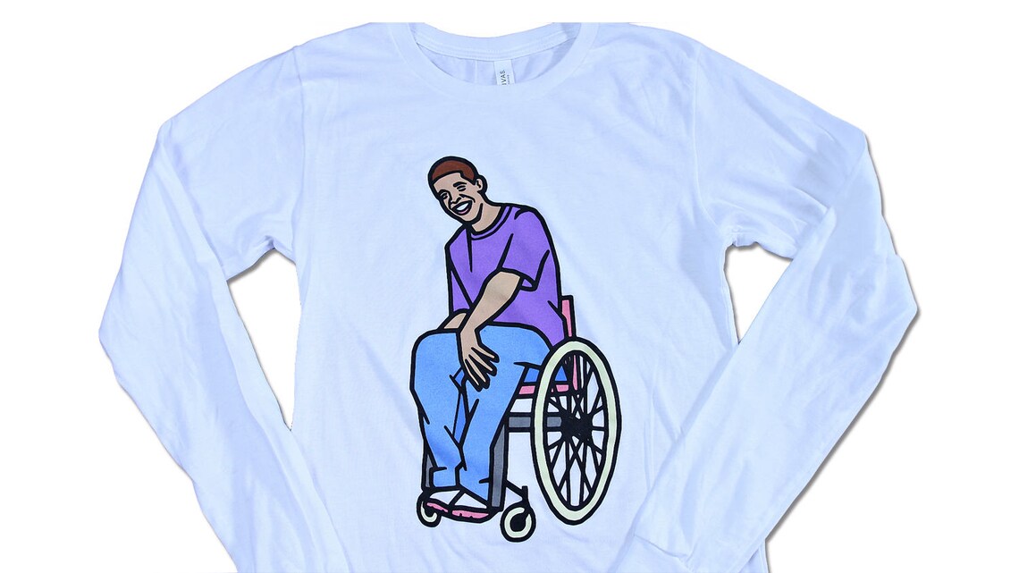 Wheelchair Jimmy Unisex Long Sleeve Tshirt Drake Degrassi Etsy