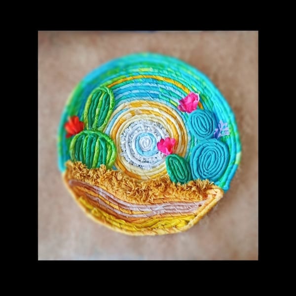 Desert GlanceTextile Wall Art #1 -Art Original