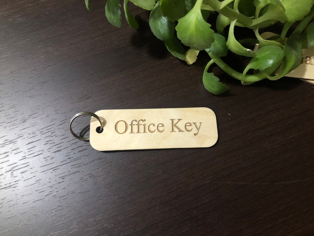 Keychain Key Holder. Personalized Key Holder. Engraved Keychain. Office