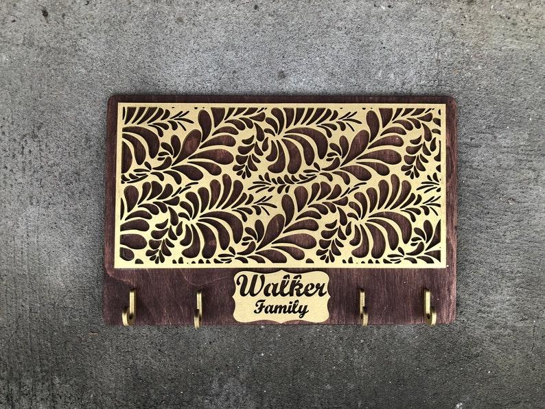 Key holder for wall. Custom key holder. Entryway key holder. Etsy