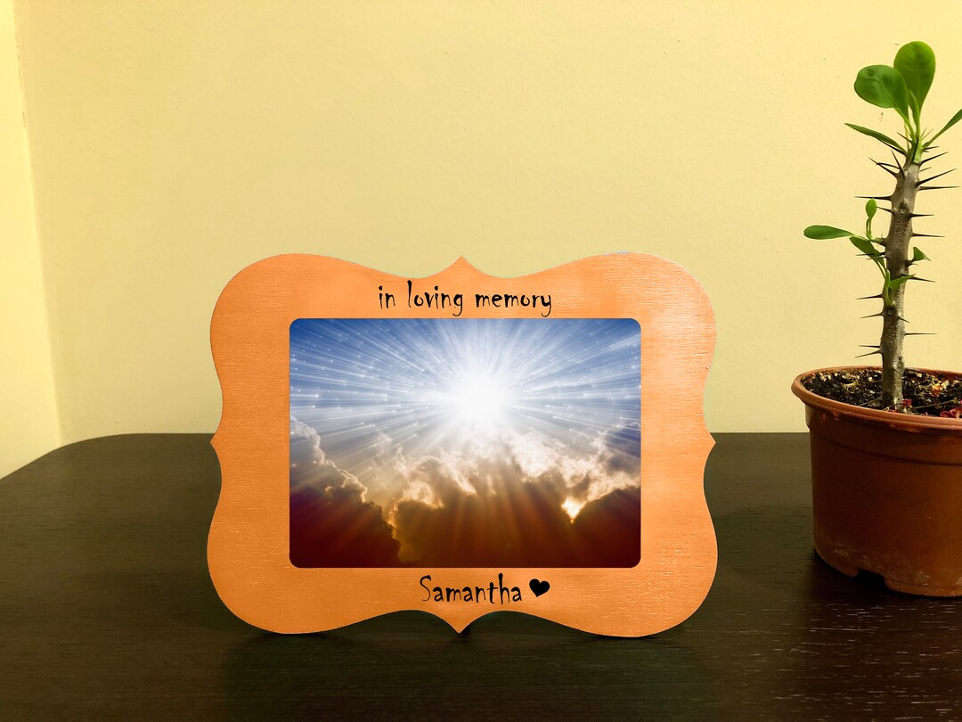 Memorial Photo Frame in Loving Memory Loss of Mother Frame Etsy