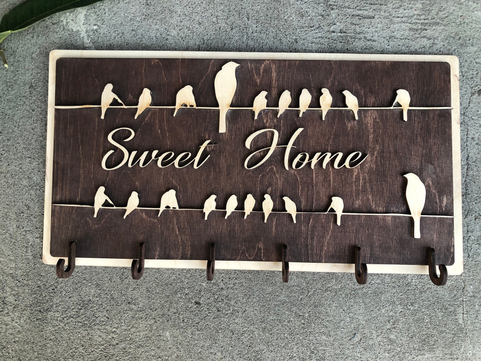 Personalized Home Sweet Home Key Holder Wedding Gifts for Etsy