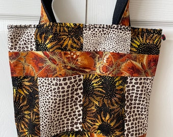 Sunflowers/Butterflies Fabric Tote **20%  off