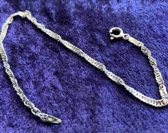 STERLING BRACELET CHAIN  925  silver # 7-     7 -1/4 inch