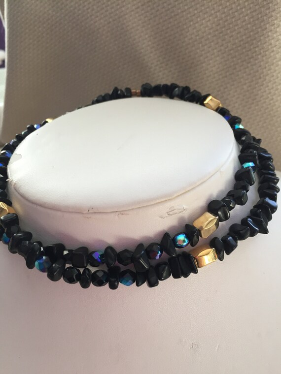 ONYX CHIPS NECKLACE (free shipping)  30  inches  … - image 6