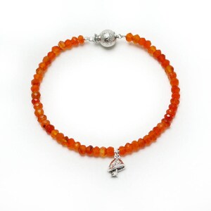 CARNELIAN CHARM BRACELET