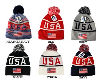 usa soccer winter hat