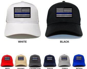 Police Thin Blue Line Cap Low Profile TBL Hat Baseball Support Law Enforcement
