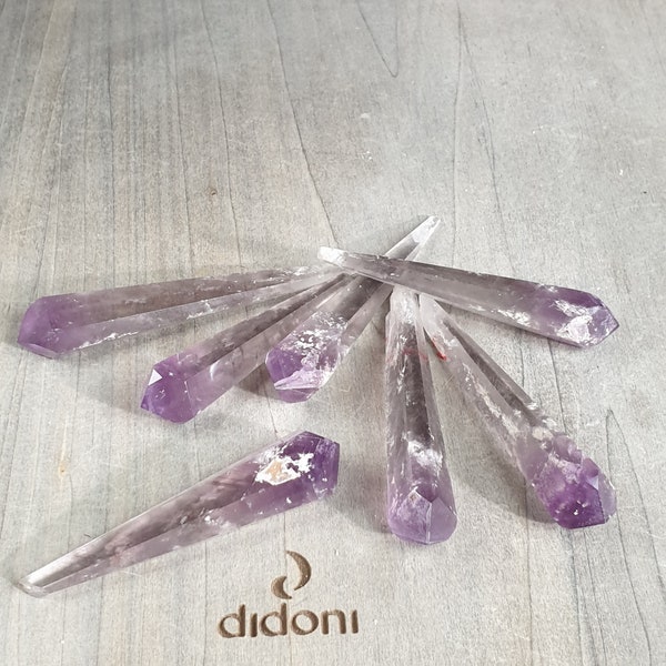 Punte Ametista per cristalloterapia * punta lunghezza 6 - 9 cm o grande 13 cm // Amethyst tip