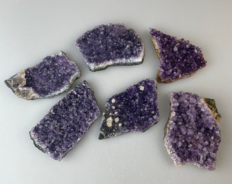 Amethyst aus Uruguay - Mini-Druse 5-6 cm // Roher Amethyst / Flache Druse zum Aufladen der Kristalle