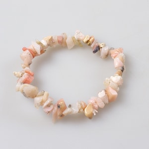 Elastic Chips Bracelet Pink Opal / Natural Semiprecious Stones Bracelet // Semiprecious Stones Bracelet, pink opal