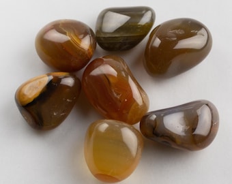 Natural agate - Tumbled Agate S - Agate Crystal Therapy Stones - S format stones // Tumbled Stones Agate