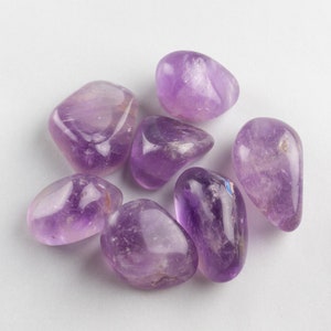 Getrommelter AMETHYST – Chakra-Kristall-Therapiesteine – Steine Größe XS-S // Trommelsteine Amethyst