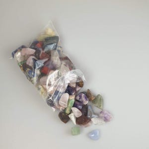 Stones 250 or 500 grams Tumbled Chakra / Tumbled stones mix / Smooth pocket stones // Mix Tumbled stones 250 gr or 500 gr