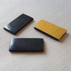 Shungite Round and Rectangular Adhesive Plate - EMF Shield Protection Cell Phone Smartphone Computer Laptop Notebook / Gift Him