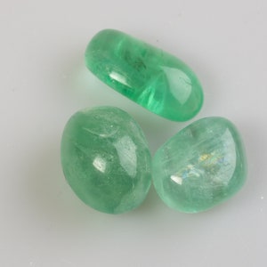 FLUORITE Tumbled - Green Fluorite, Purple Fluorite, Polychrome Fluorite - Crystal Therapy Stones - S-M Size Stones // Tumbled Stones