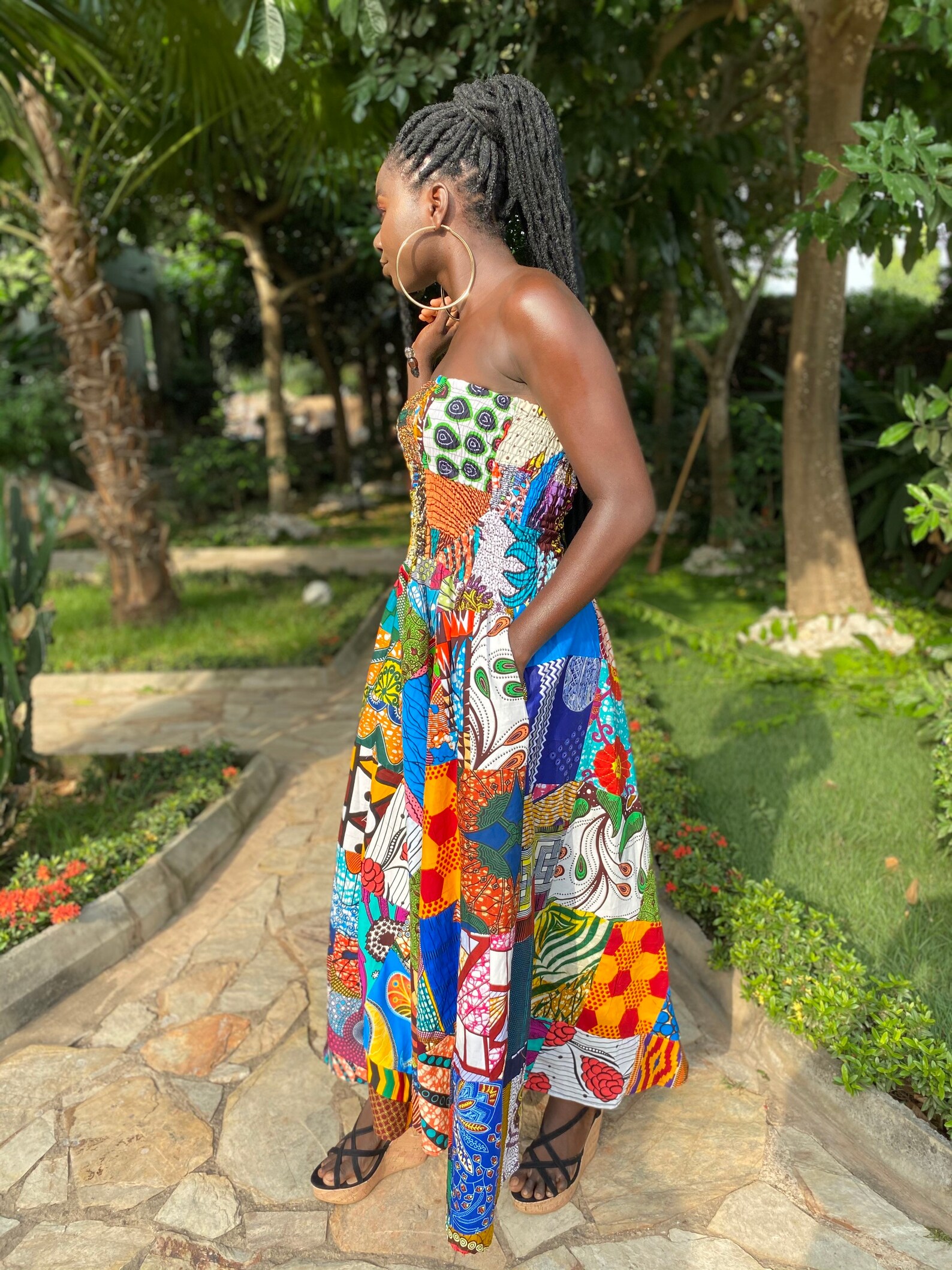 Ankara Traditional Boobtube Dress.