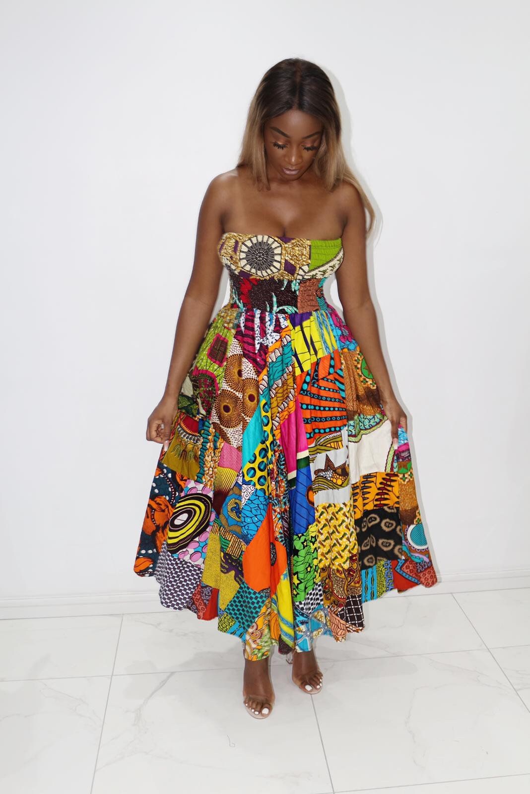 ankara tube dress