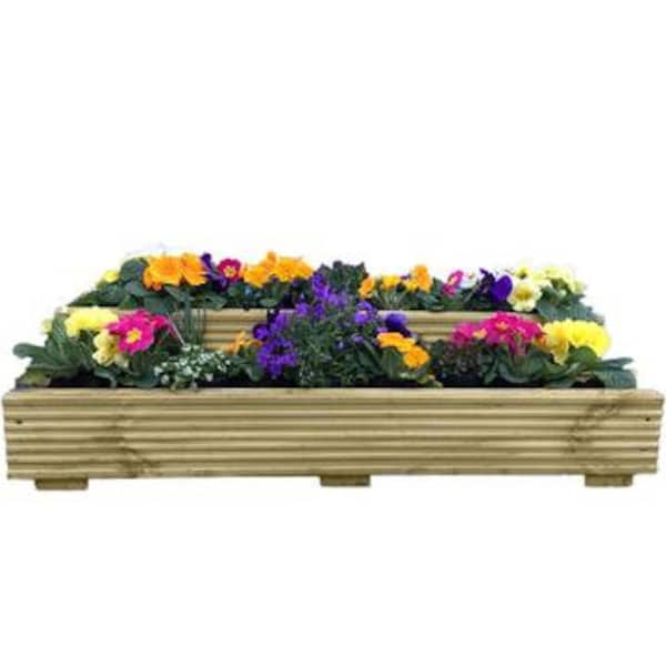 Handmade 2 Tier Decking Planter - Garden Planter - Decking Planter - Tiered Planter