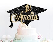 Custom Mortar Board topper, Black Mortar, Black cake topper, glitter cake topper, custom, personalised, Degree, Graduation, any name, Grad