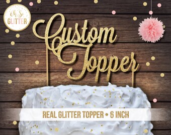 custom cake topper etsy