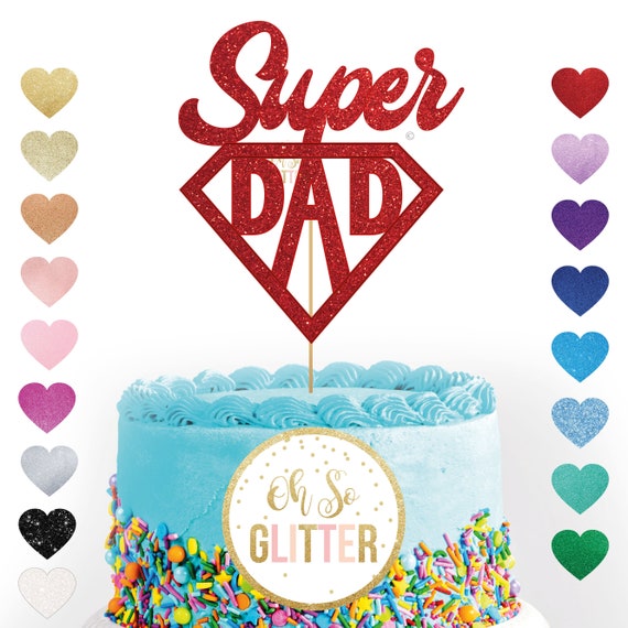 Super Heros Papa Gateau Topper Topper Gateau Personnalise Etsy