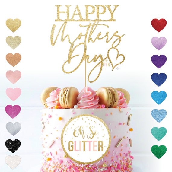 happy mothers day cake topper pretty mum cake topper