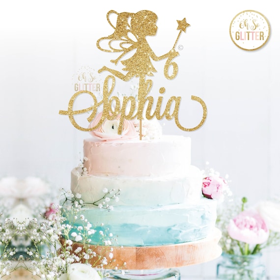 Fairy Cake Topper Fairy Toppers Cupcake Toppers Glitter | Etsy