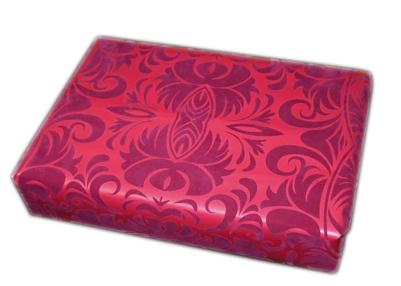 Flocked on sale wrapping paper