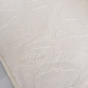 4 Blätter der natürlichen genäht Büttenpapier
