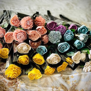 Single Stem SolaWood Roses