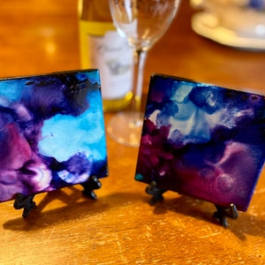 Purple Haze Coasters: Set of Two!